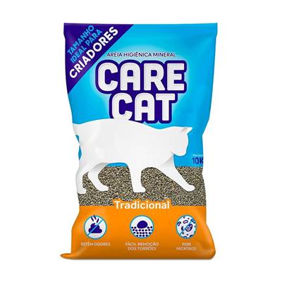 Areia Higiênica Carecat Criadores para Gatos