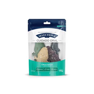 Snack Selections For Pets Crocodilo Médio Premium para Cães Adultos 100g