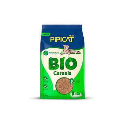 Granulado Sanitário Pipicat Bio Vegetal para Gatos 2,2kg