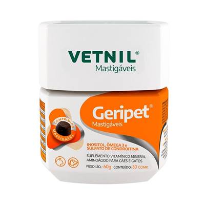 Suplemento para Cães e Gatos Geripet 30 cápsulas