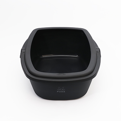 Bandeja Fuzz King para Gatos Cinza Escuro P