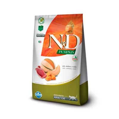 Ração N&D Pumpkin para Gatos Adultos sabor Pato, Abóbora & Melão 1,5kg