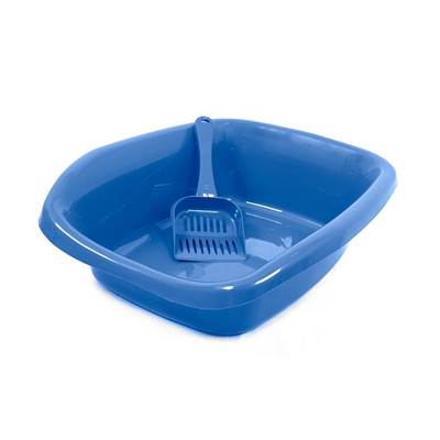 Bandeja Alvorada Funda Simples Azul com Pá para Gatos U