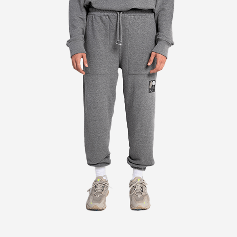Calça de Moletom Oversized Cinza GG