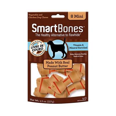 Smartbones Peanut Butter Mini 8 unidades