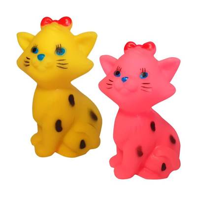 Brinquedo Napi Mordedor Gato com Laço para Cães - Cores Sortidas U