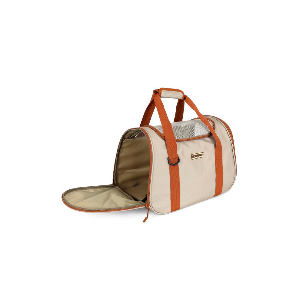 Bolsa de Transporte Up4You Bege para Cães e Gatos