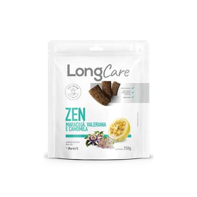 Snack LongCare Funcional Zen para Cães Adultos sabor Maracujá, Valeriana e Camomila 250g