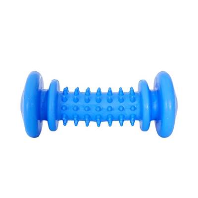Brinquedo Furacão Pet Halteres de Borracha Maciça Ossinho Azul para Cães U