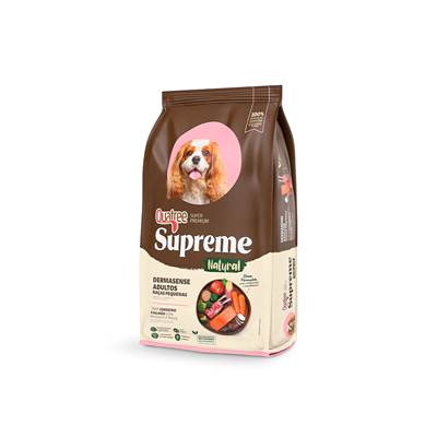 Ração Quatree Supreme Dermasense para Cães Adultos de Porte Pequeno sabor Cordeiro e Salmão 2,5kg