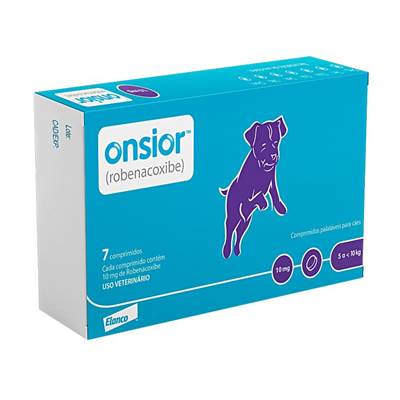 Anti-inflamatório Onsior para Cães de 5kg a 10kg - 10mg 7 comprimidos