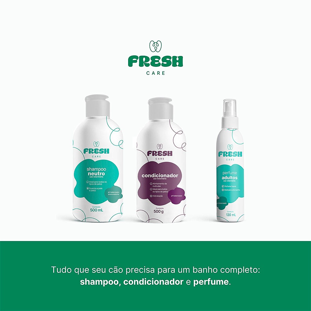Kit Banho Fresh Care para Cães