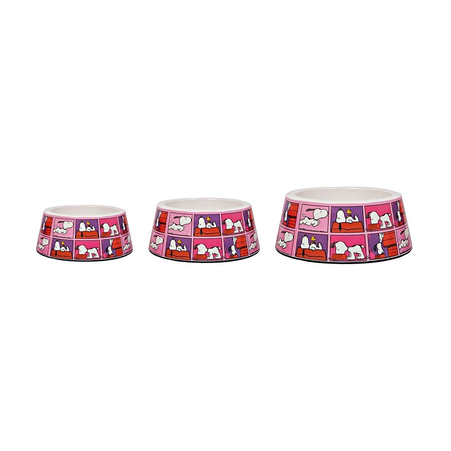 Comedouro Zooz Pets Snoopy Quadpink para Cães