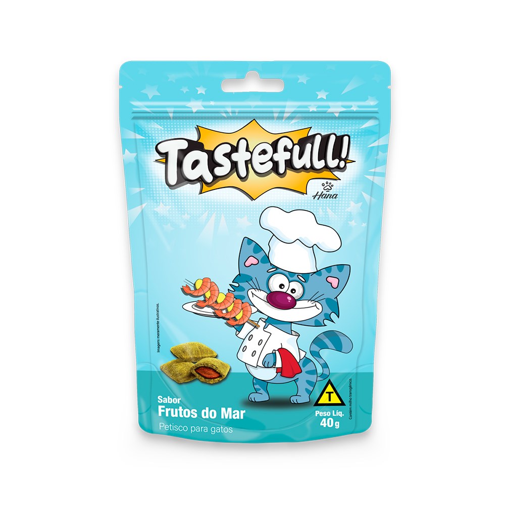 Petisco Hana Tastefull Frutos do Mar para Gatos Adultos