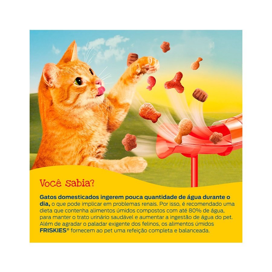 Ração Friskies Sachê para Gatos Adultos sabor Atum ao Molho