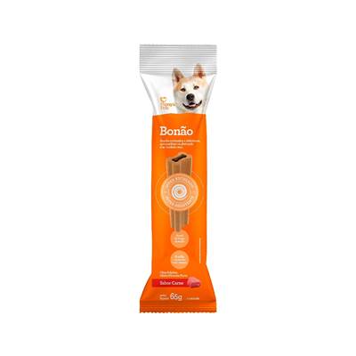 Snack Papaya Pets Bonão para Cães Adultos de Porte Médio e Grande sabor Carne 325g