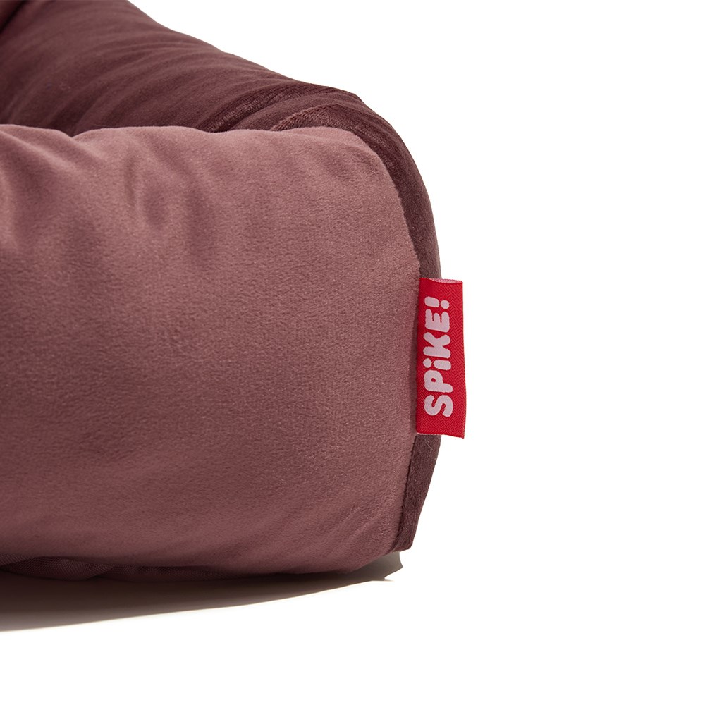 Cama Spike Retangular Veludo Rose para Cães e Gatos
