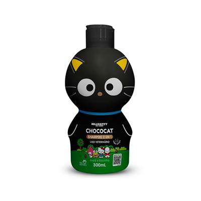Shampoo Pet Society Hello Kitty and Friends 2 em 1 Chococat para Gatos 300ml