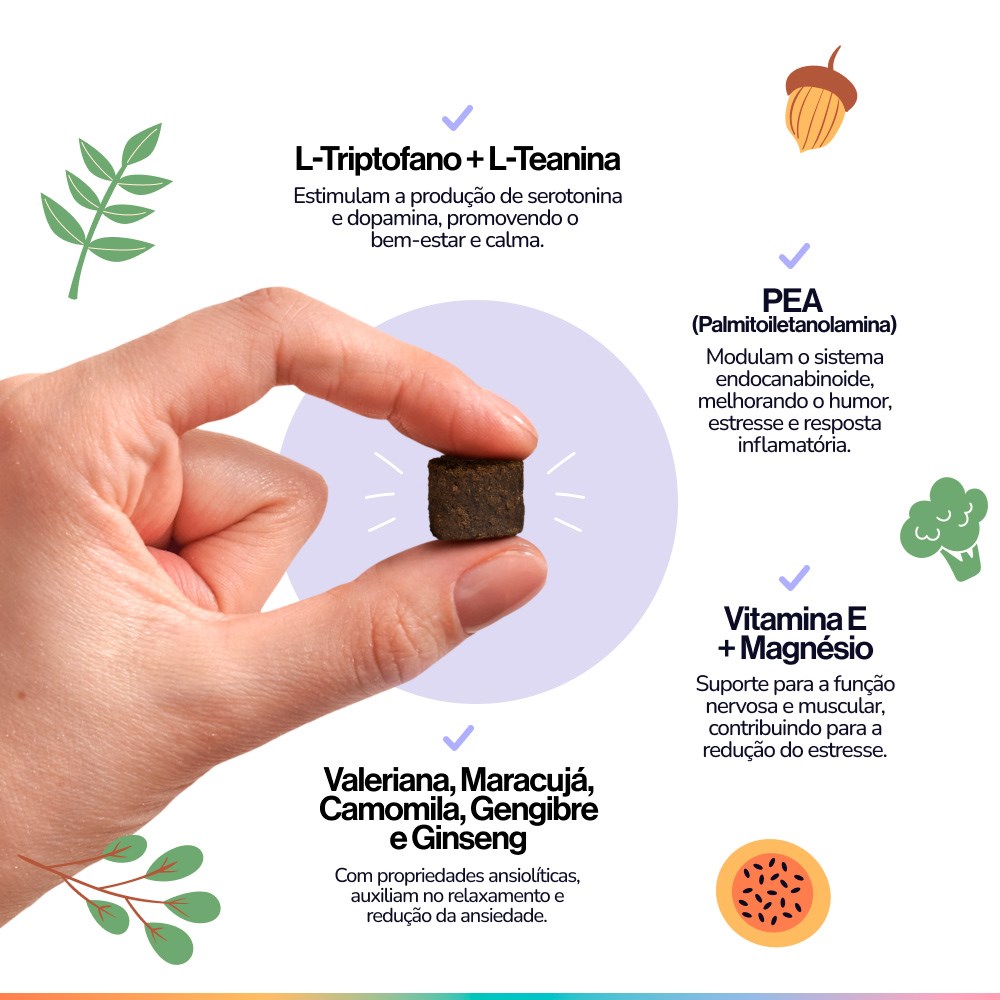 Suplemento Alimentar Buddy Nutrition Tranquilo & Calmo Sabor Carne Suína para Cães