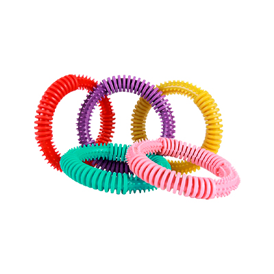 Brinquedo Art Injet Argola de Borracha Injetada 150mm com Cravo para Cães - Cores Sortidas U