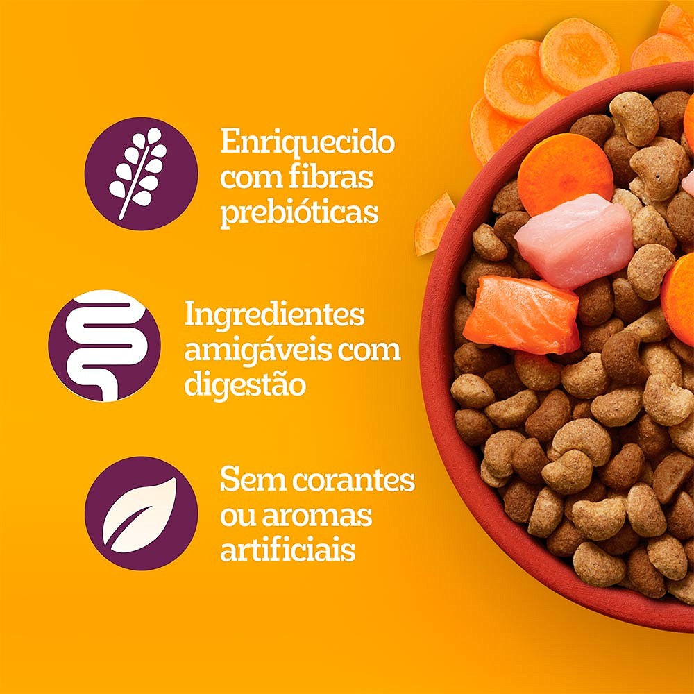 Ração Pedigree Barriguinha Saudável para Cães Adultos de Raças Pequenas e Minis sabor Peru