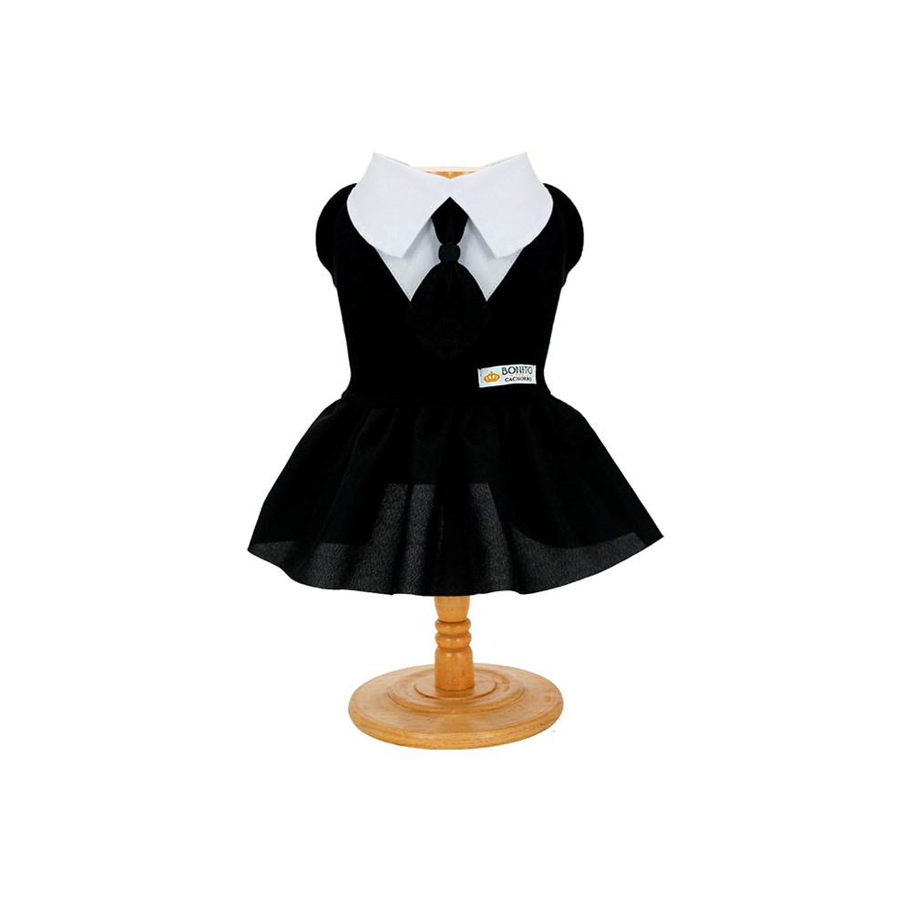 Vestido Bonito pra Cachorro Bruxinha Preto para Cães