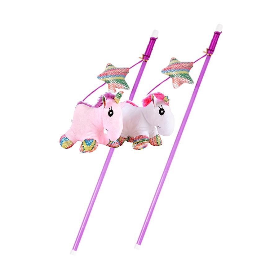 Brinquedo Pawise Varinha de Unicórnio para Gatos - Cores Sortidas  