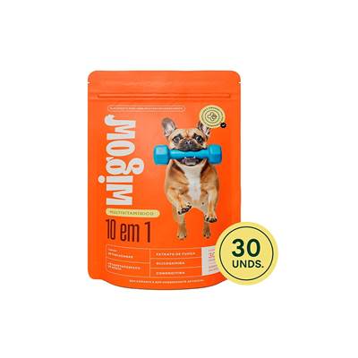 Suplemento Wigow Multivitamínico 10 em 1 para Cães 84g