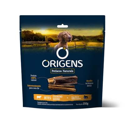 Petisco Origens Bites Colágeno Bovino para Cães 