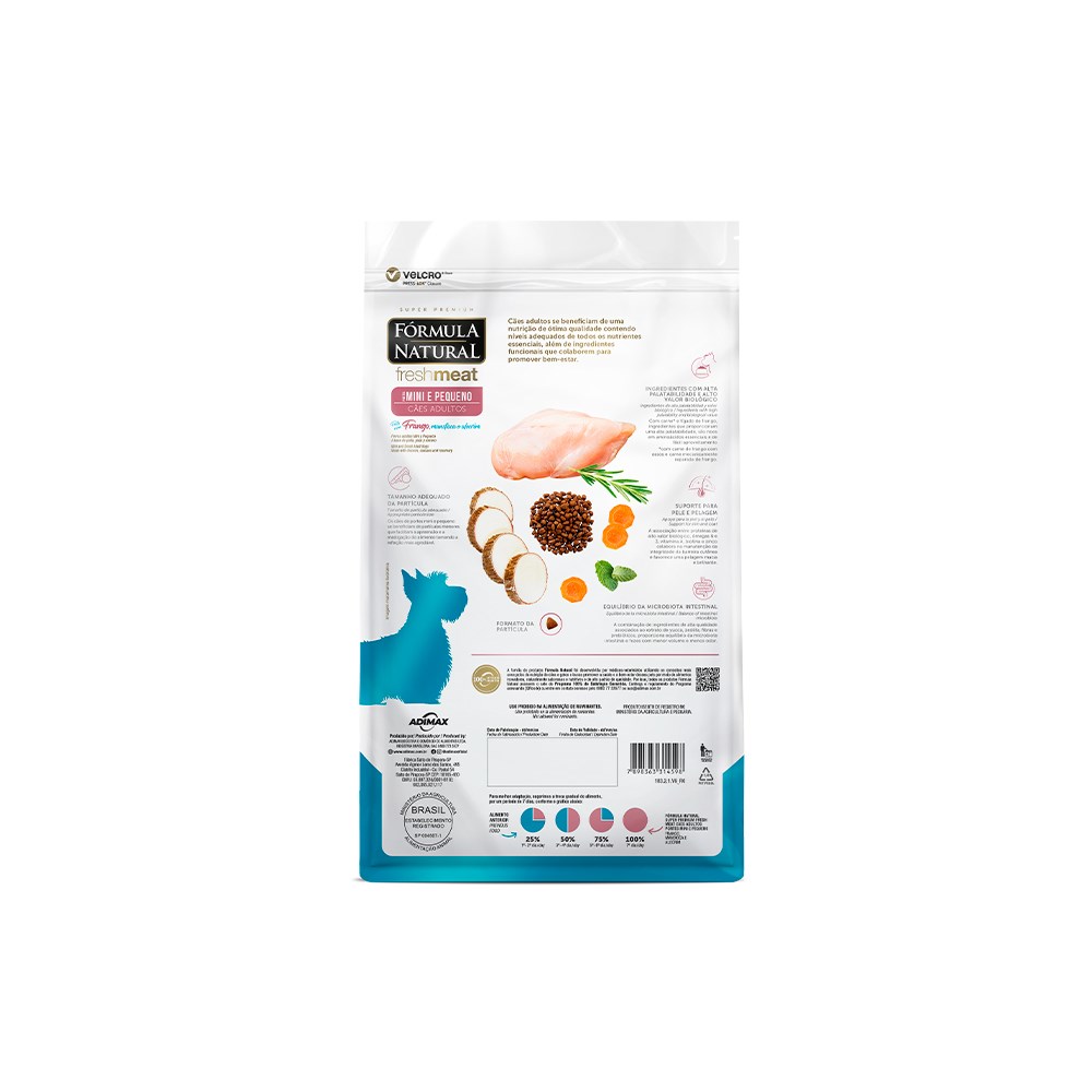 Ração Fórmula Natural Fresh Meat para Cães Adultos de Porte Mini e Pequeno