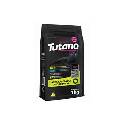 Ração Tutano para Gatos Castrados Sabor Frango 3kg