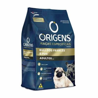 Ração Origens para Cães Adultos Raças Bulldog Francês e Pug 10,1kg