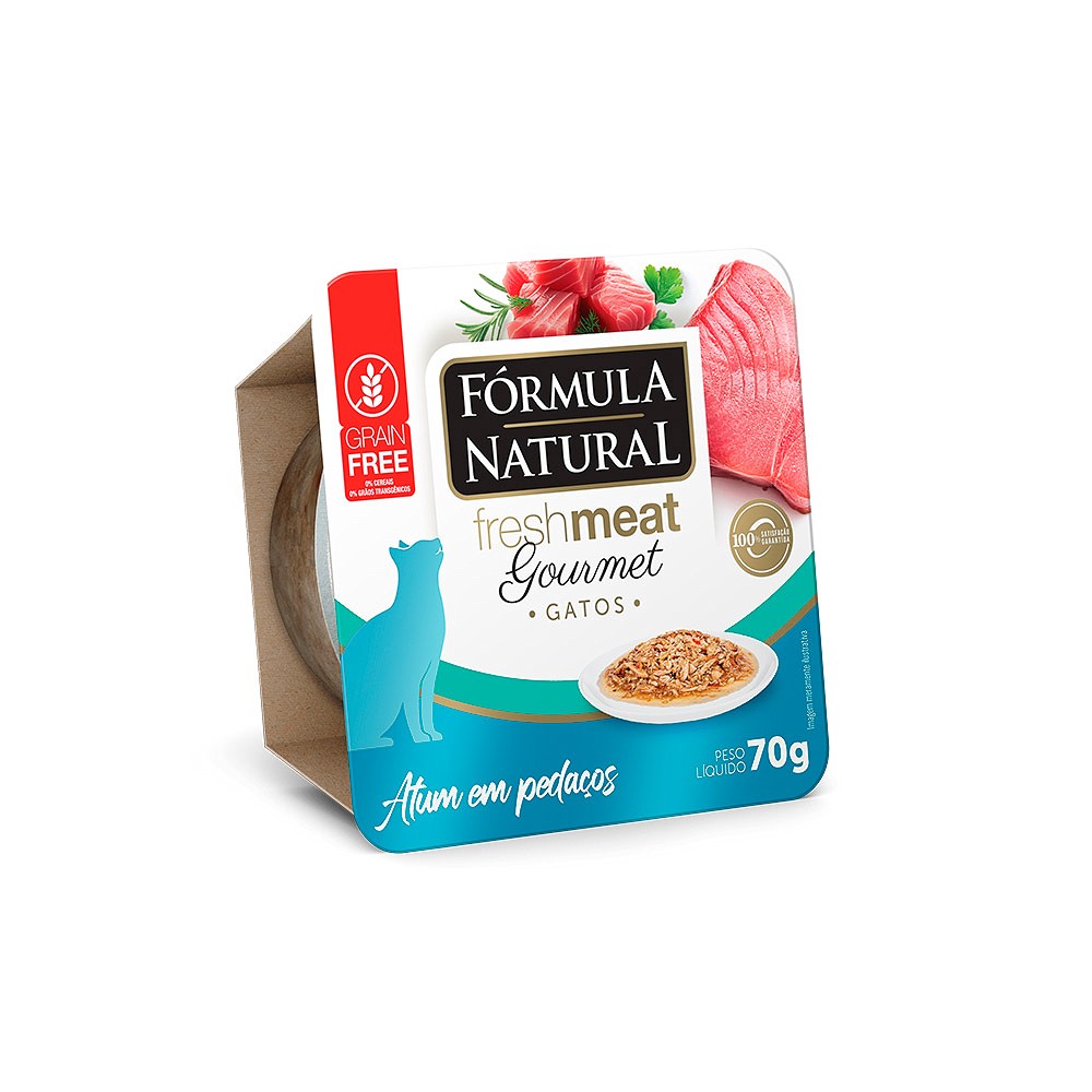 Ração Úmida Fórmula Natural Fresh Meat Gourmet para Gatos sabor Atum
