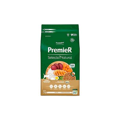 Ração Premier Seleção Natural para Cães Adultos sabor Frango 12kg