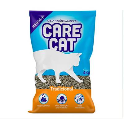 Areia Sanitária Carecat Tradicional 4kg