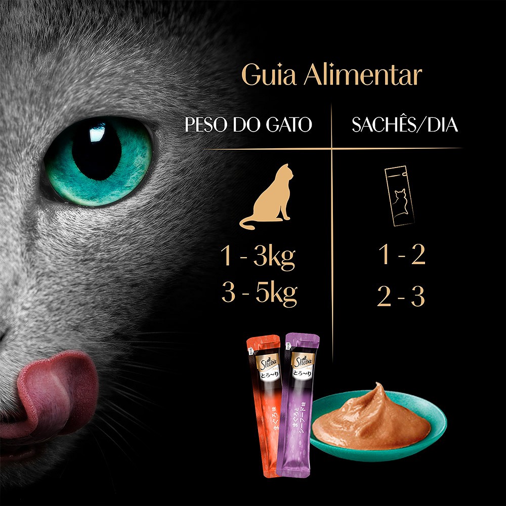 Snack Sheba Cremoso Frango e Peixe com 4 unidades