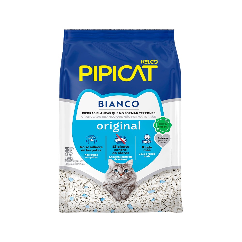 Areia Sanitária Pipicat Granulado Bianco