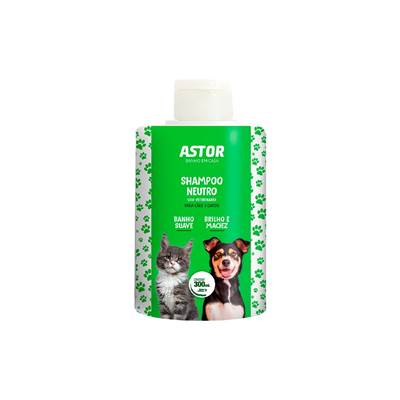 Shampoo Neutro Astor para Cães e Gatos 300ml