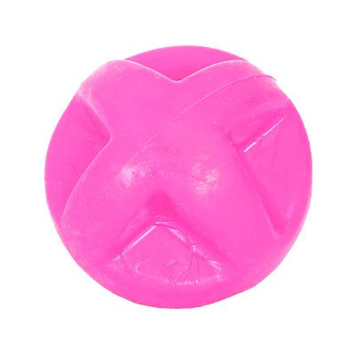 Brinquedo Furacão Pet Bola de Borracha Maciça Superball Rosa para Cães G