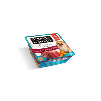 Ração Úmida Fórmula Natural Fresh Meat Gourmet para Cães Adultos Sabor Carne, Abóbora e Chia 70g 70g