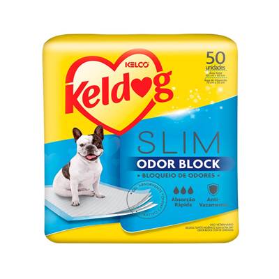 Tapete Higiênico Keldog Slim Odor Block para Cães 30 unidades