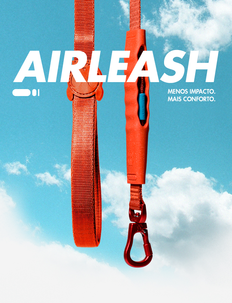 Guia Airleash para Cachorros Crimson