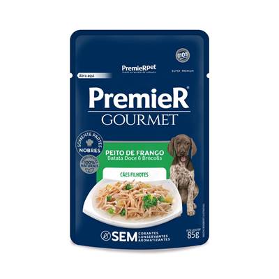 Ração PremieR Gourmet para Cães Filhotes sabor Frango 85g