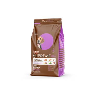 Ração Quatree Supreme Light para Cães Adultos sabor Salmão e Batata Doce 15kg