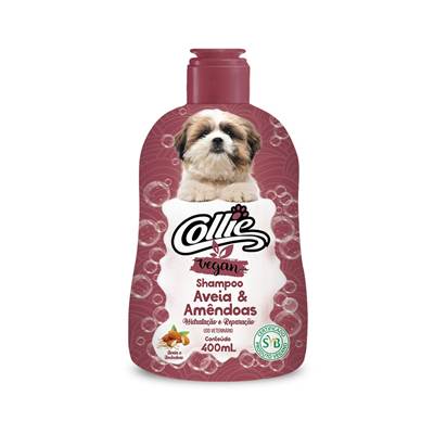 Shampoo Collie Vegan Aveia e Amêndoas para Cães 400ml