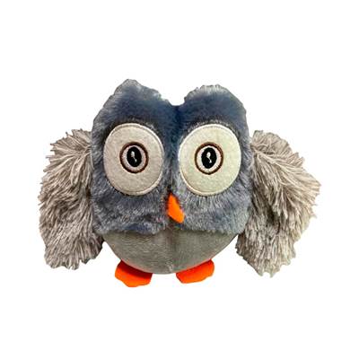 Brinquedo Napi Pelúcia Coruja Cinza para Cães U