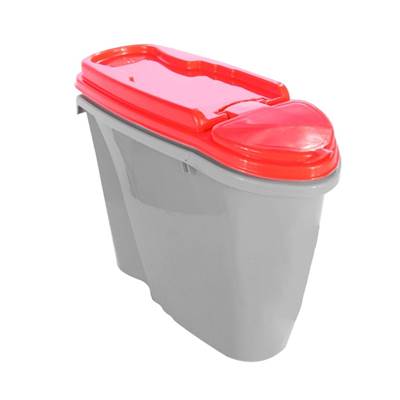 Porta Ração Plast Pet Home Dispenser Vermelho 1,5L