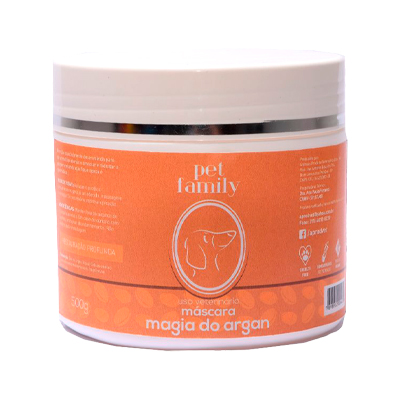 Máscara de Hidratação Pet Family Argan Restaurador para Cães 500g