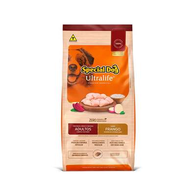 Ração Special Dog Ultralife para Cães Adultos Raças Médias e Grandes Sabor Frango e Arroz 15kg
