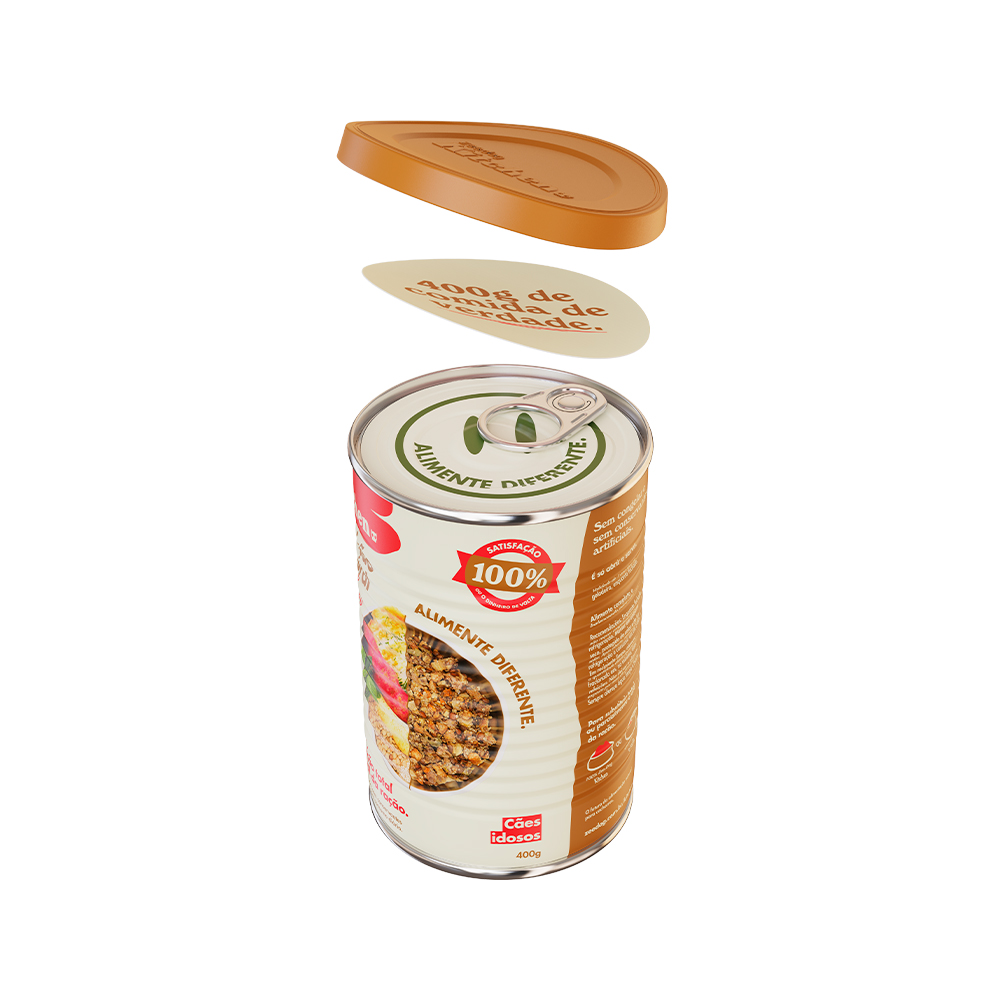 Lata Zee.Dog Kitchen para Cães Idosos Baixo Fósforo - Refeição Natural